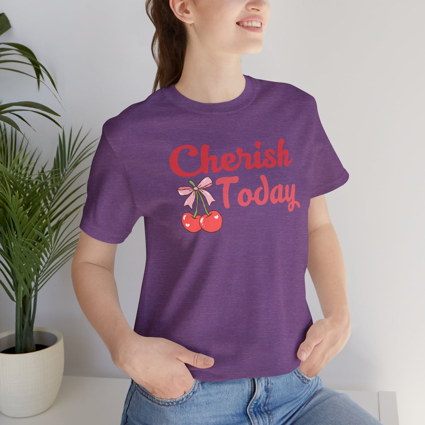 Cherish Today Cherry Bow Tee