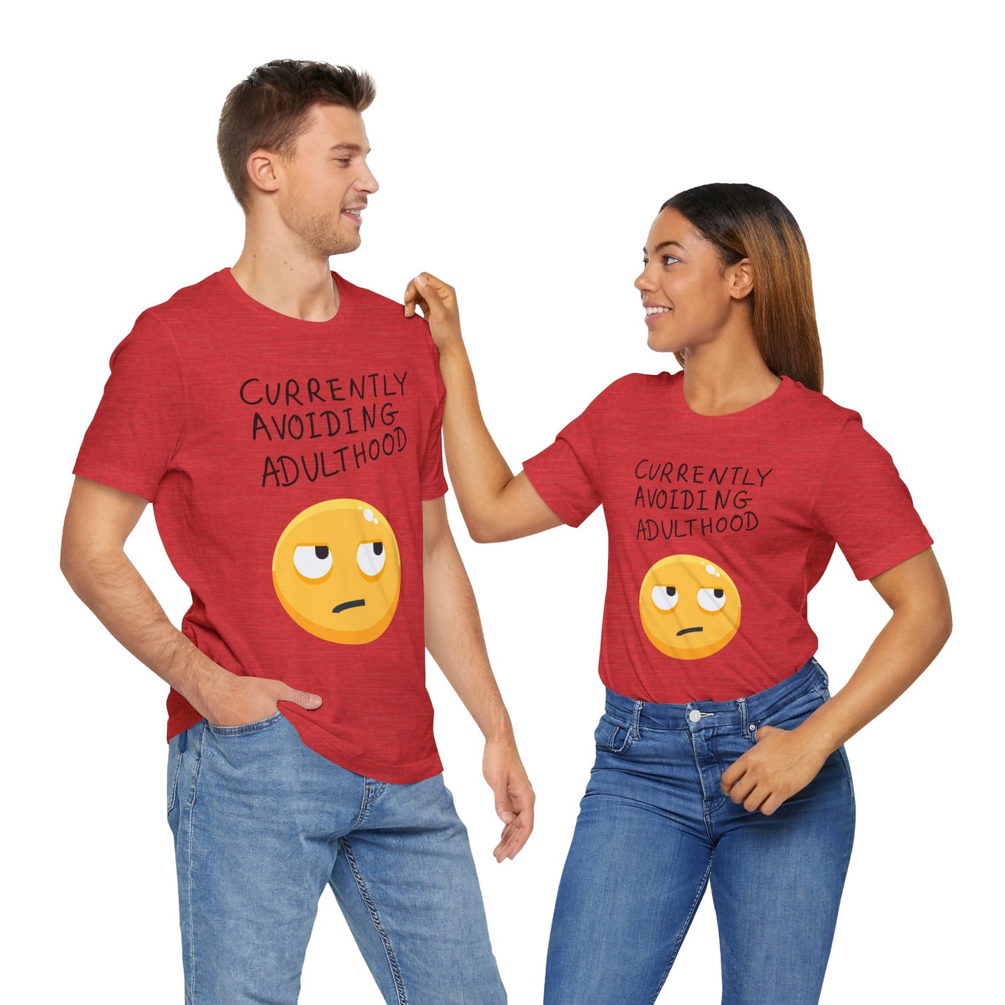 Avoiding Adulthood Emoji Tee