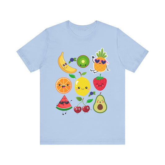 Cute Fruit Friends Kawaii Foodie Tee