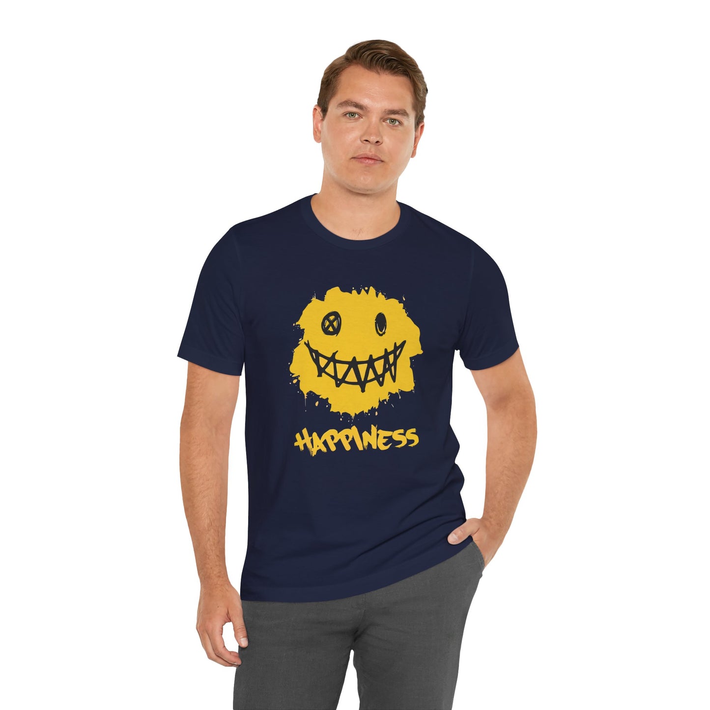 Grungy Happiness Smiley Tee