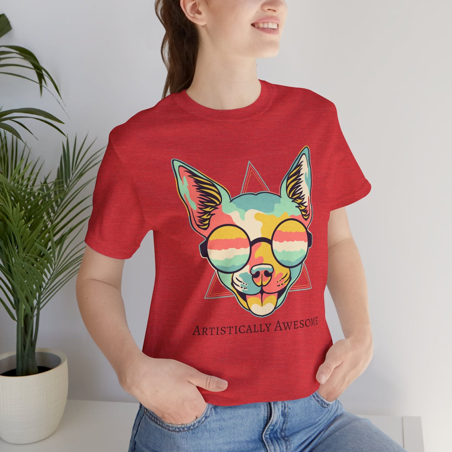 Colorful Artistic Cat Tee