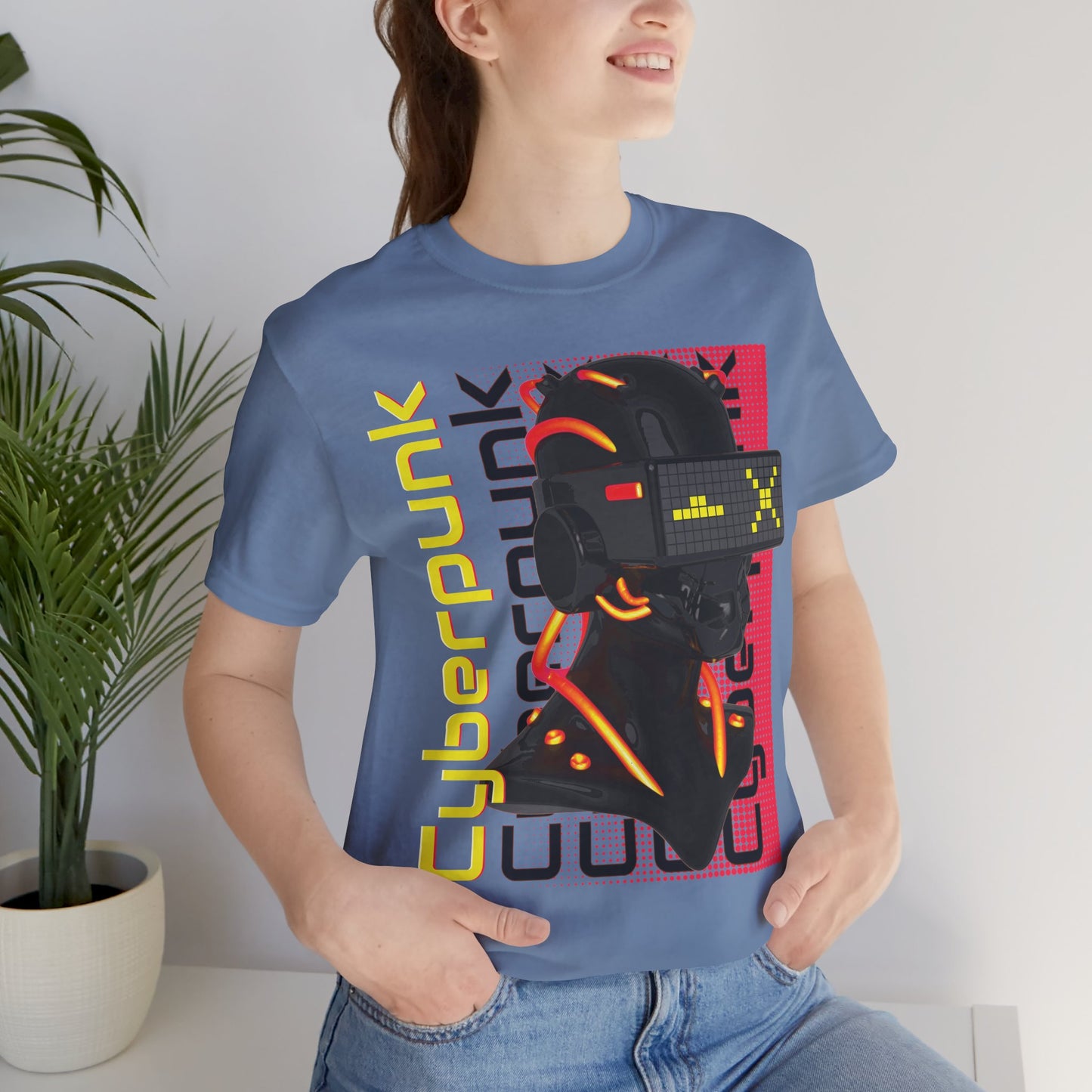 Cyberpunk Glitch Head Tee