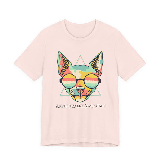 Colorful Artistic Cat Tee