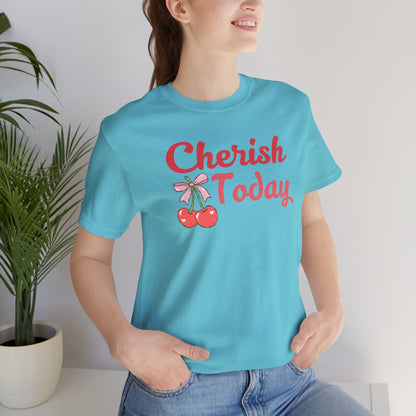 Cherish Today Cherry Bow Tee