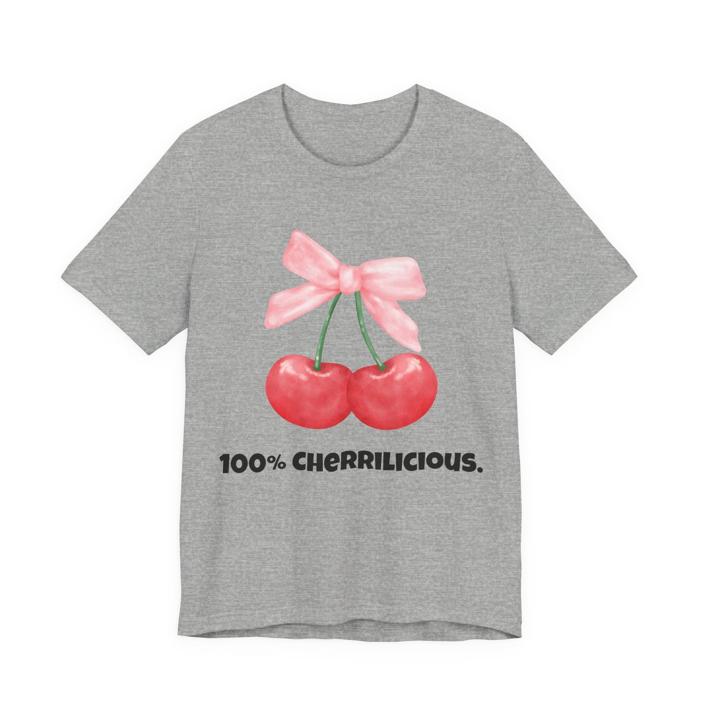 100% Cherrilicious Cherry Bow Tee