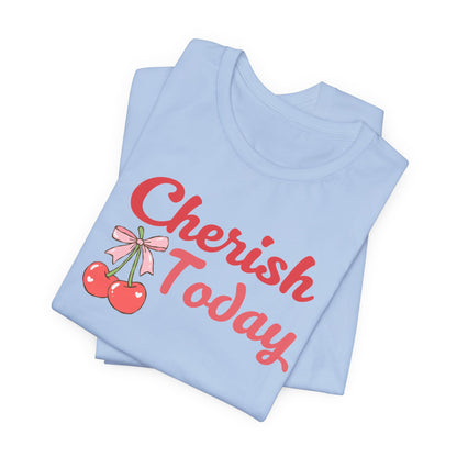 Cherish Today Cherry Bow Tee