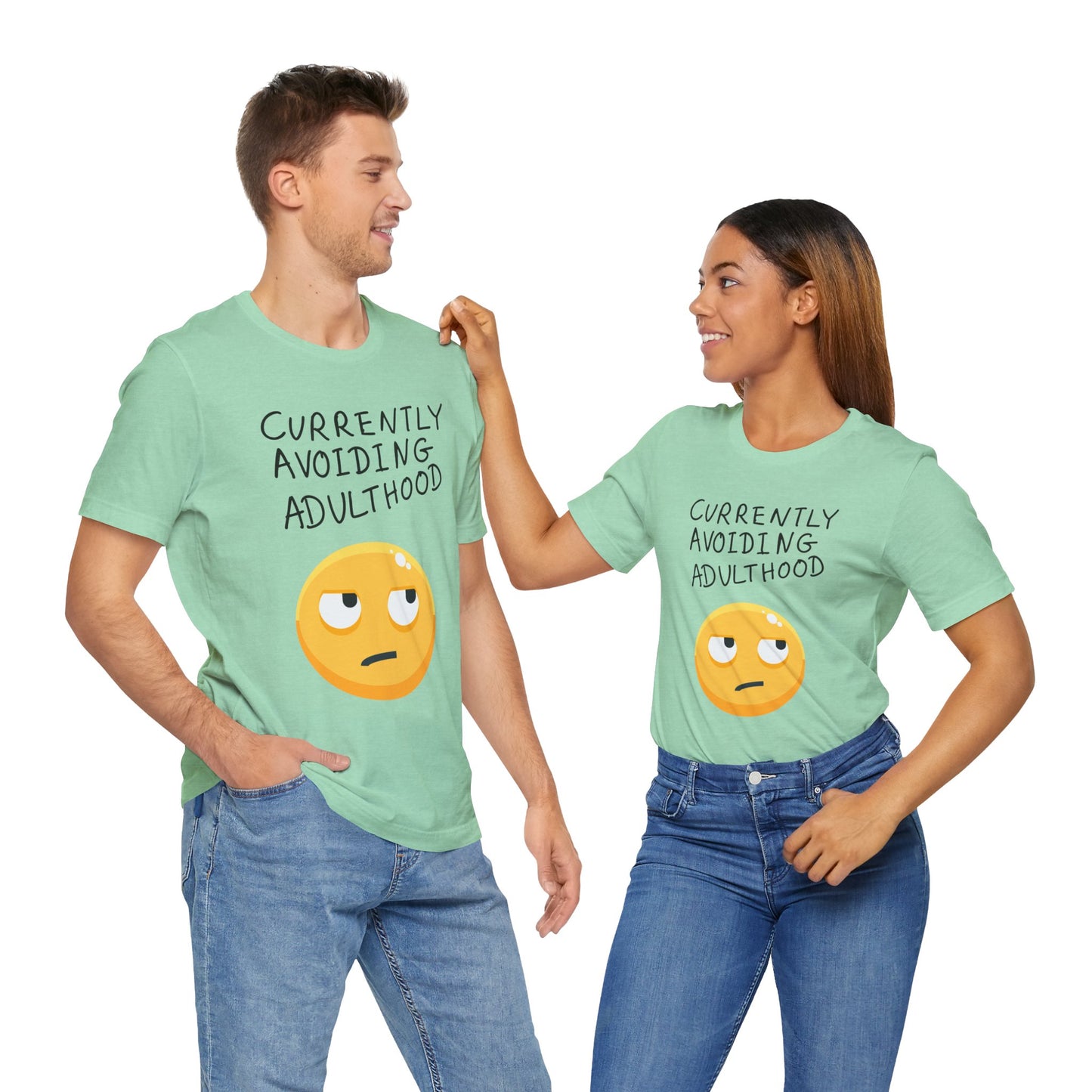 Avoiding Adulthood Emoji Tee