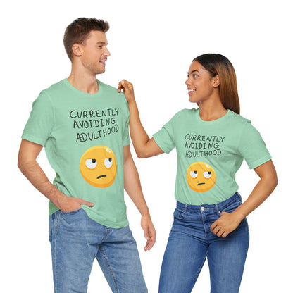 Avoiding Adulthood Emoji Tee