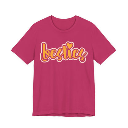 Besties Heart Script Tee