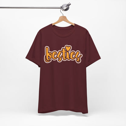 Besties Heart Script Tee