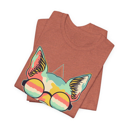 Colorful Artistic Cat Tee