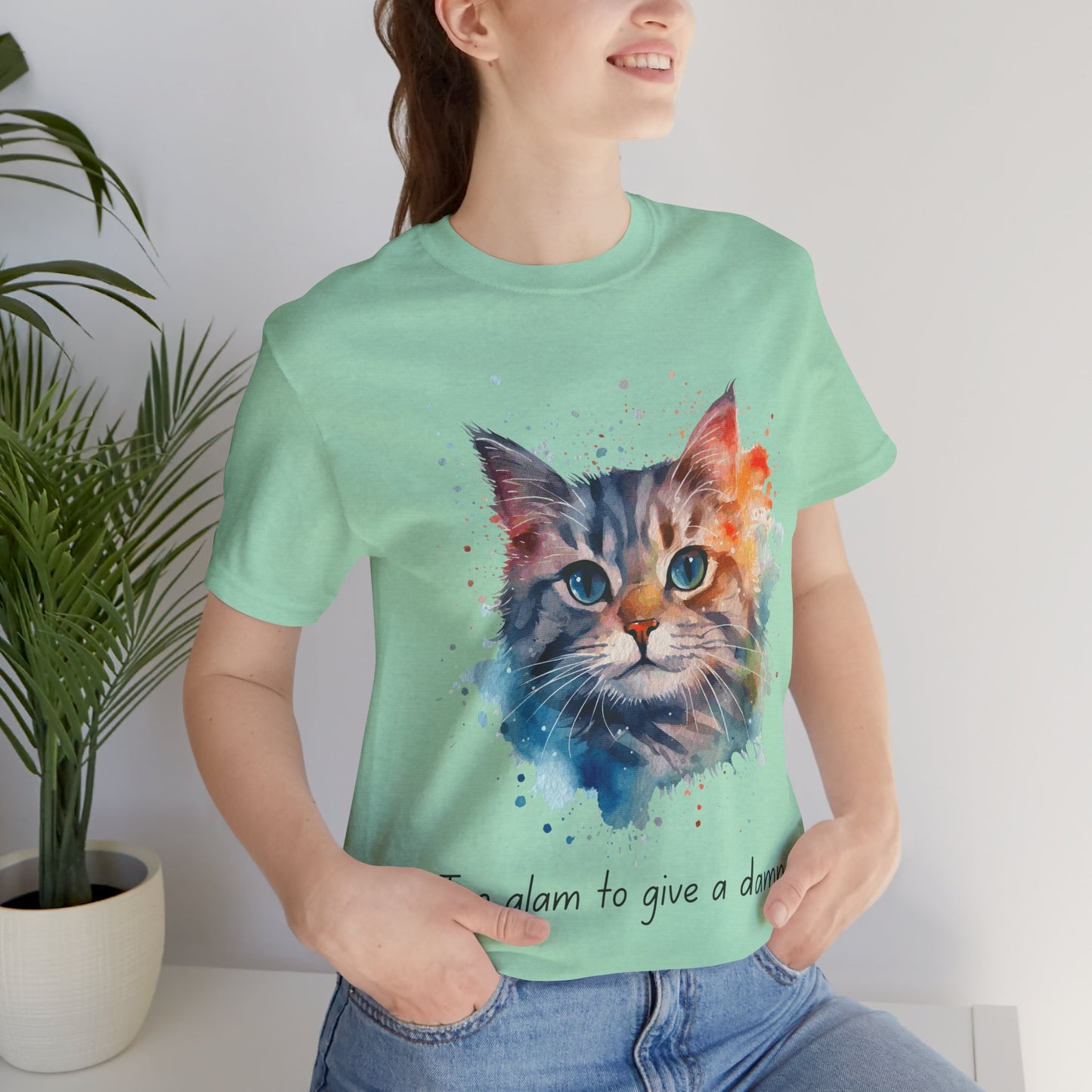 Watercolor Cat Tee