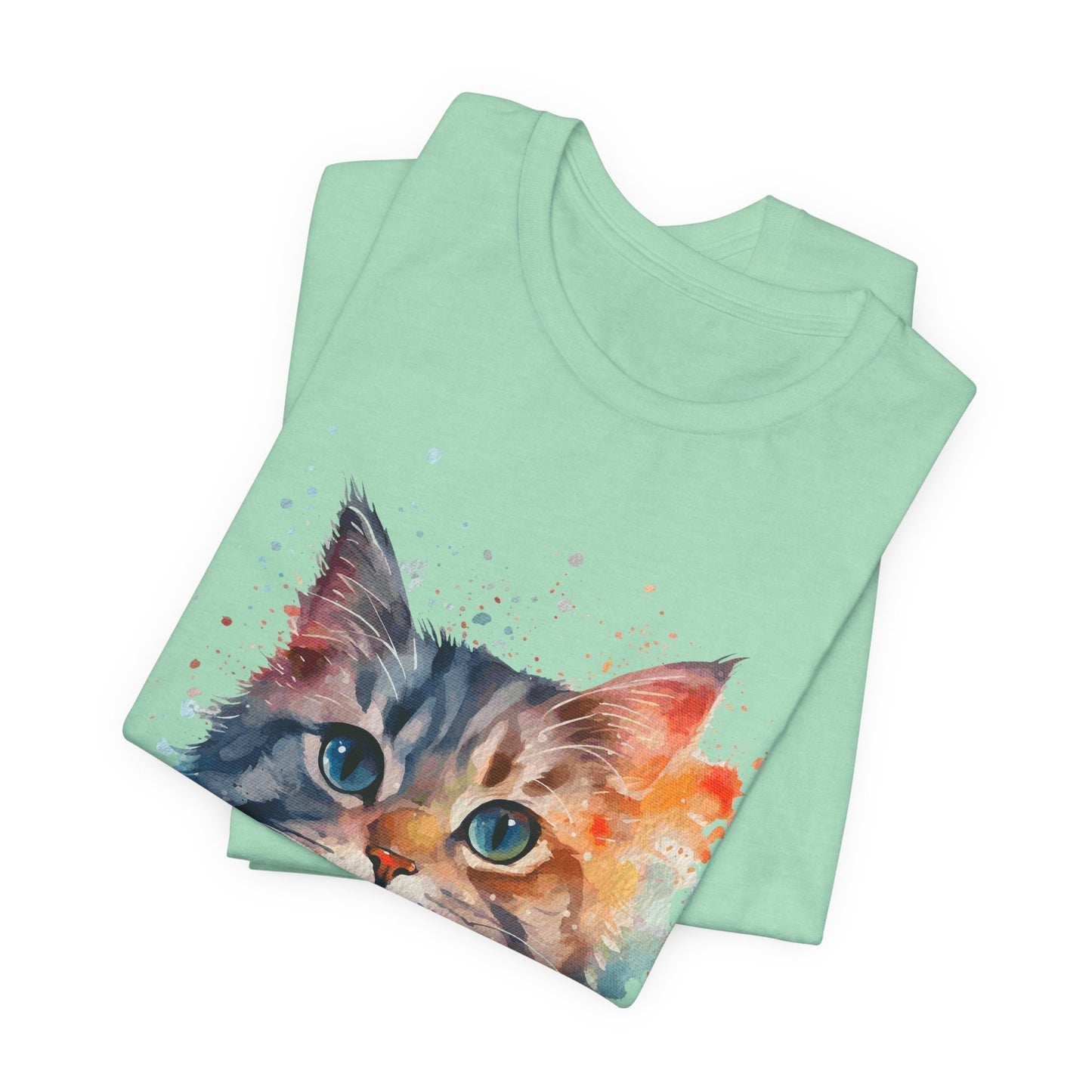 Watercolor Cat Tee