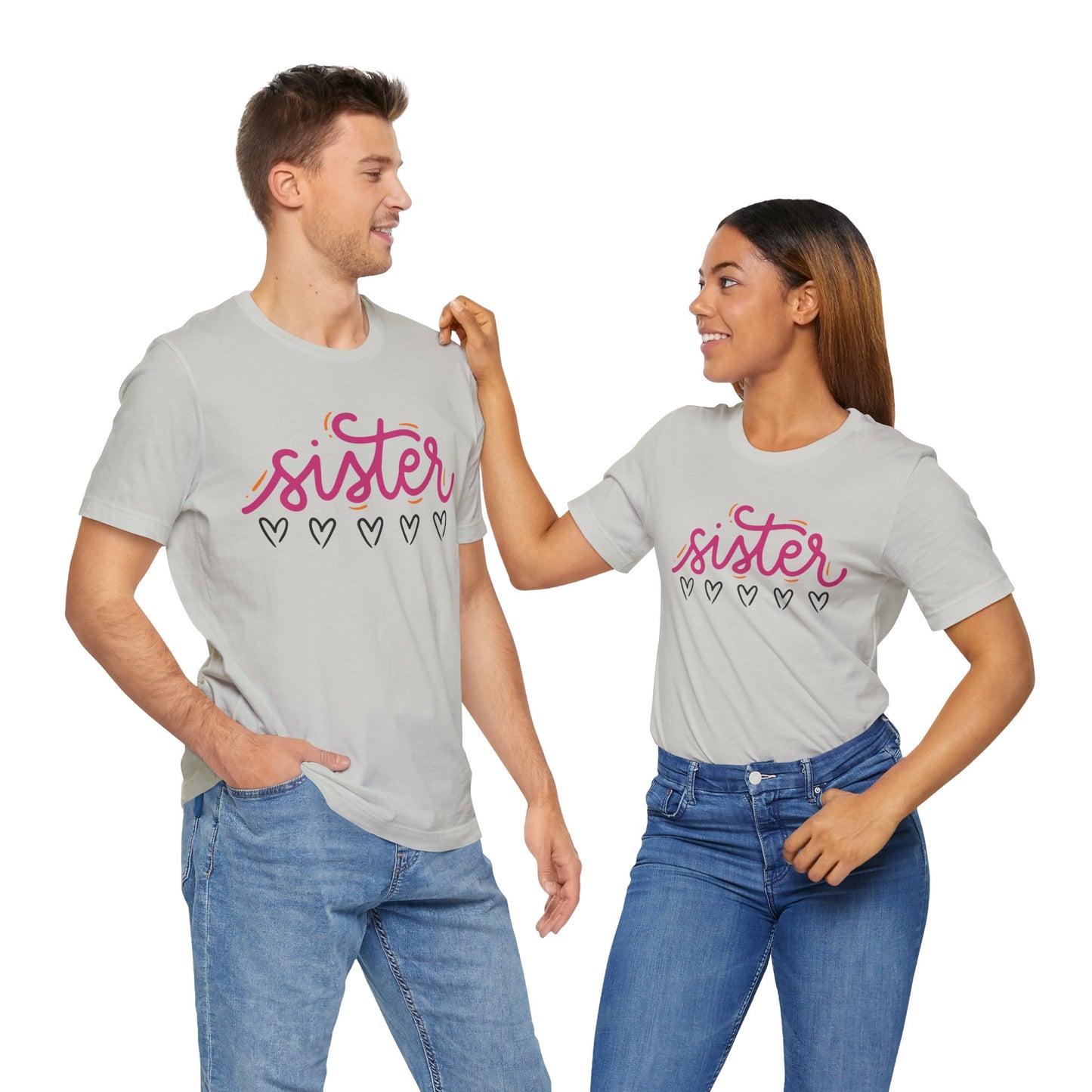 Sister Love Hearts Tee