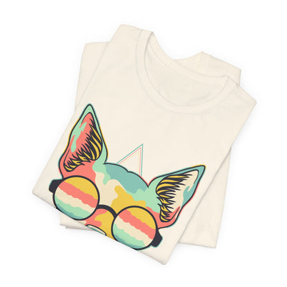 Colorful Artistic Cat Tee