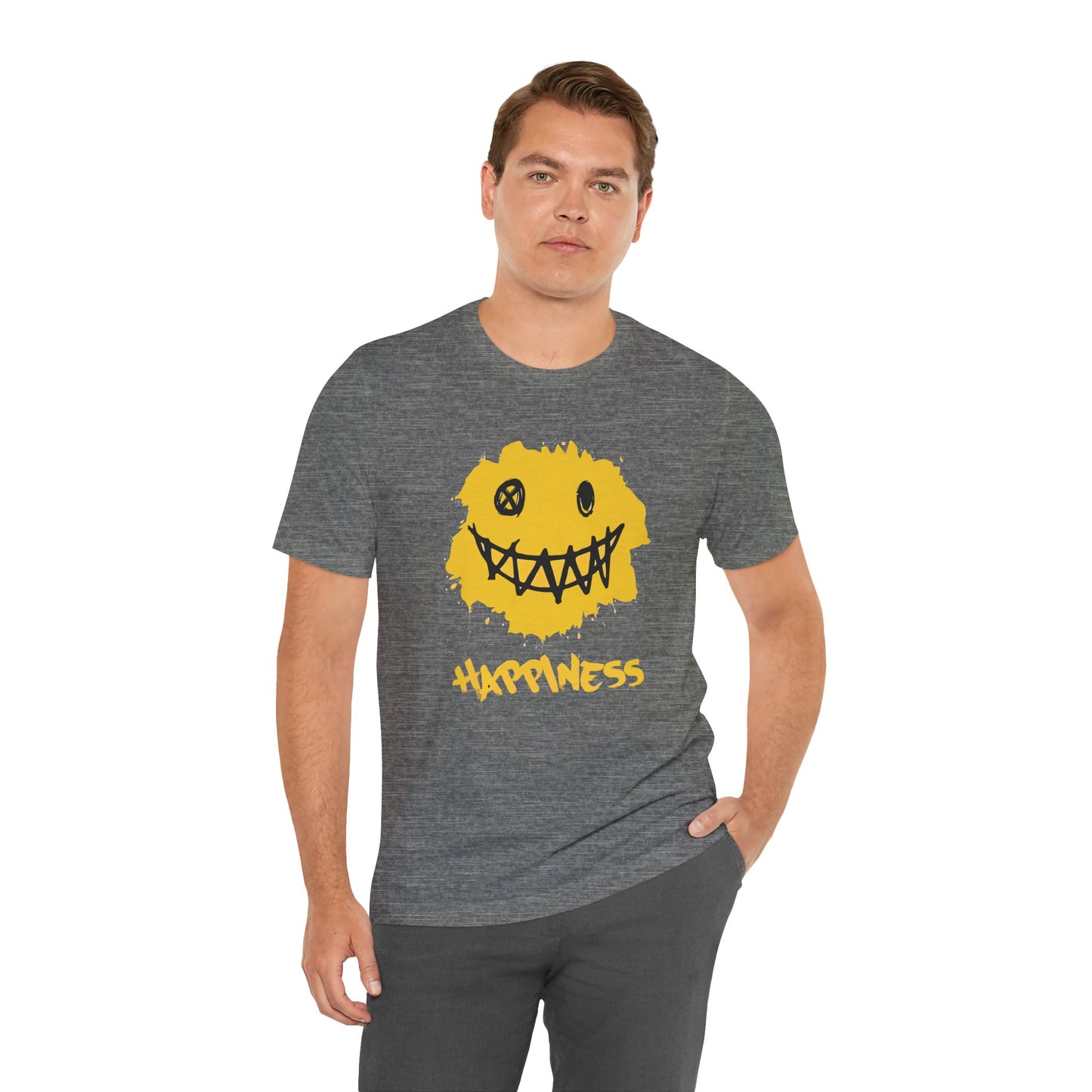 Grungy Happiness Smiley Tee