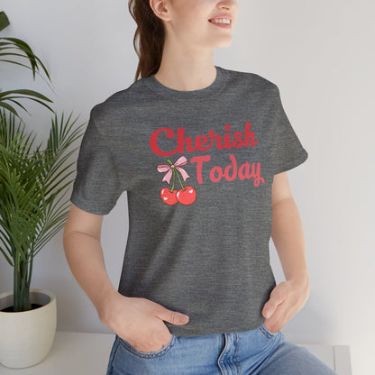 Cherish Today Cherry Bow Tee