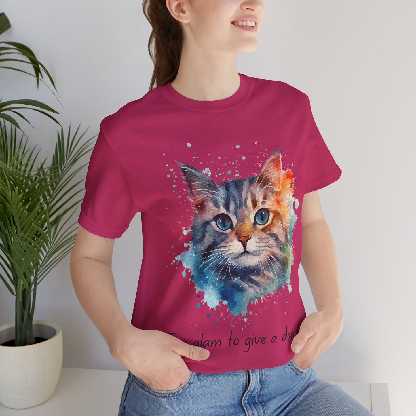Watercolor Cat Tee