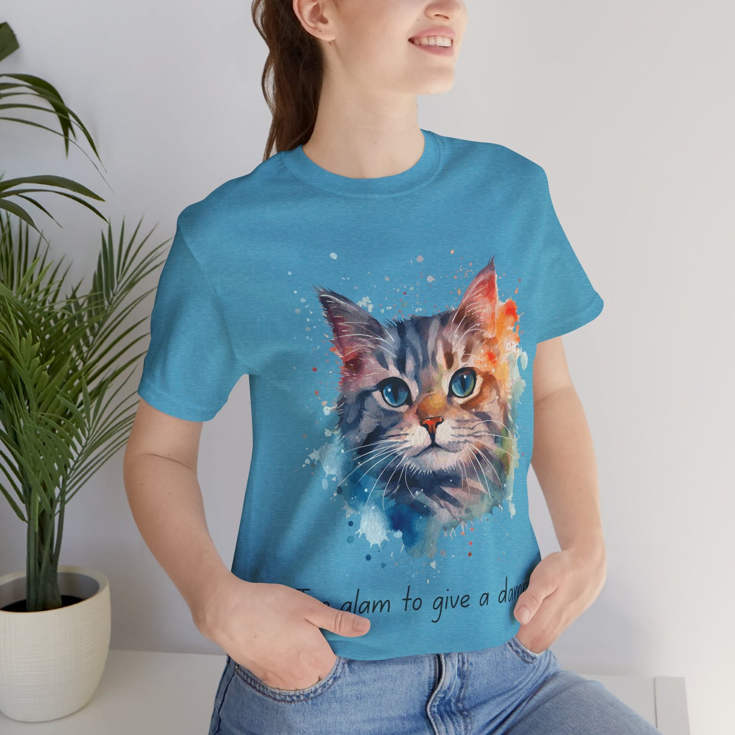 Watercolor Cat Tee