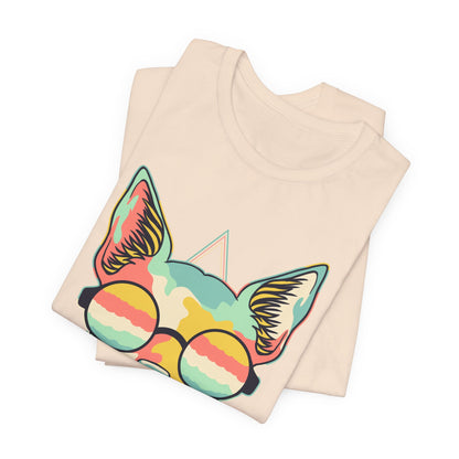 Colorful Artistic Cat Tee