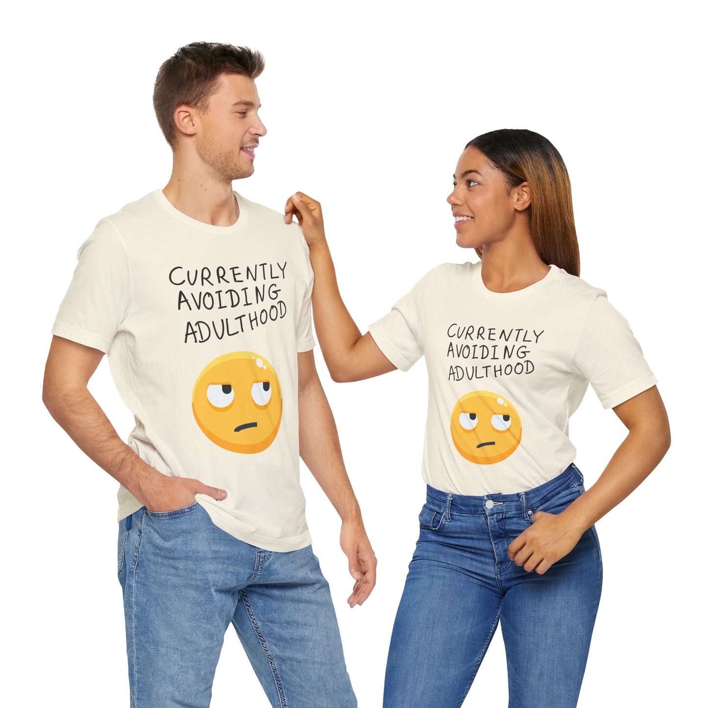 Avoiding Adulthood Emoji Tee