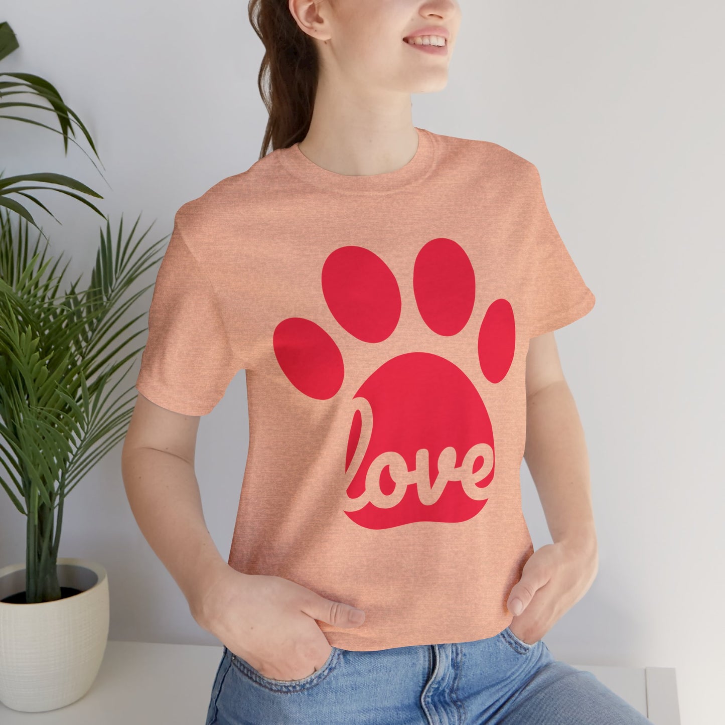 Love Paw Print Jersey Tee