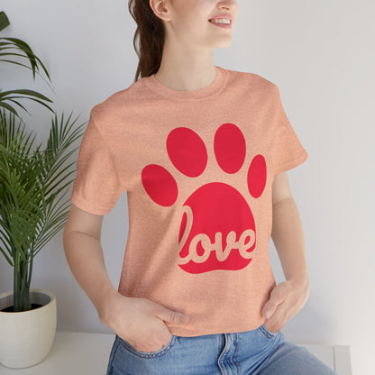 Love Paw Print Jersey Tee