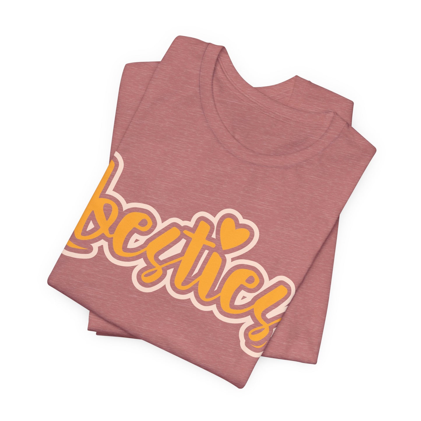 Besties Heart Script Tee