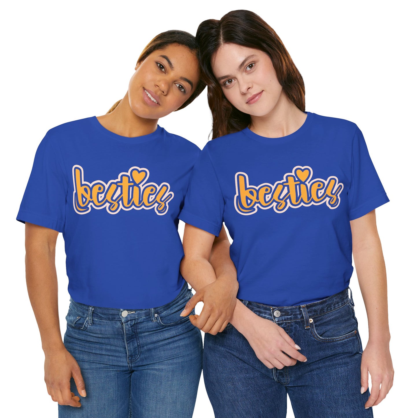 Besties Heart Script Tee
