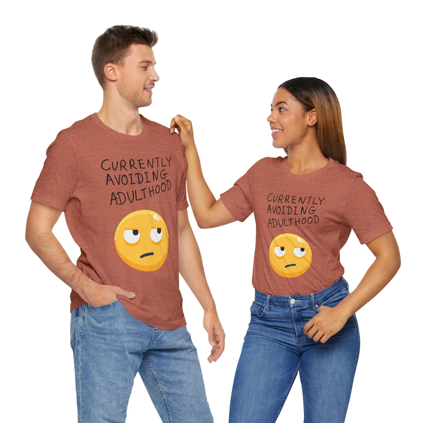Avoiding Adulthood Emoji Tee