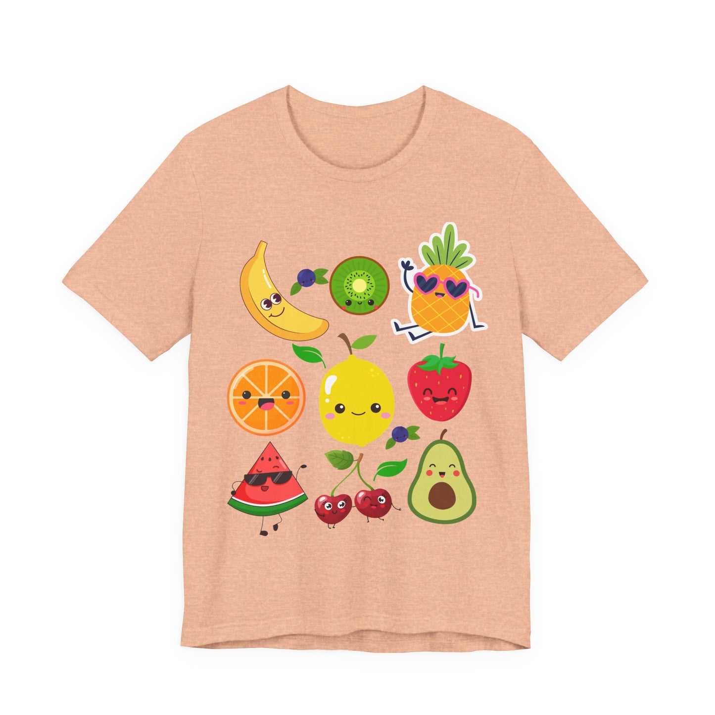 Cute Fruit Friends Kawaii Foodie Tee