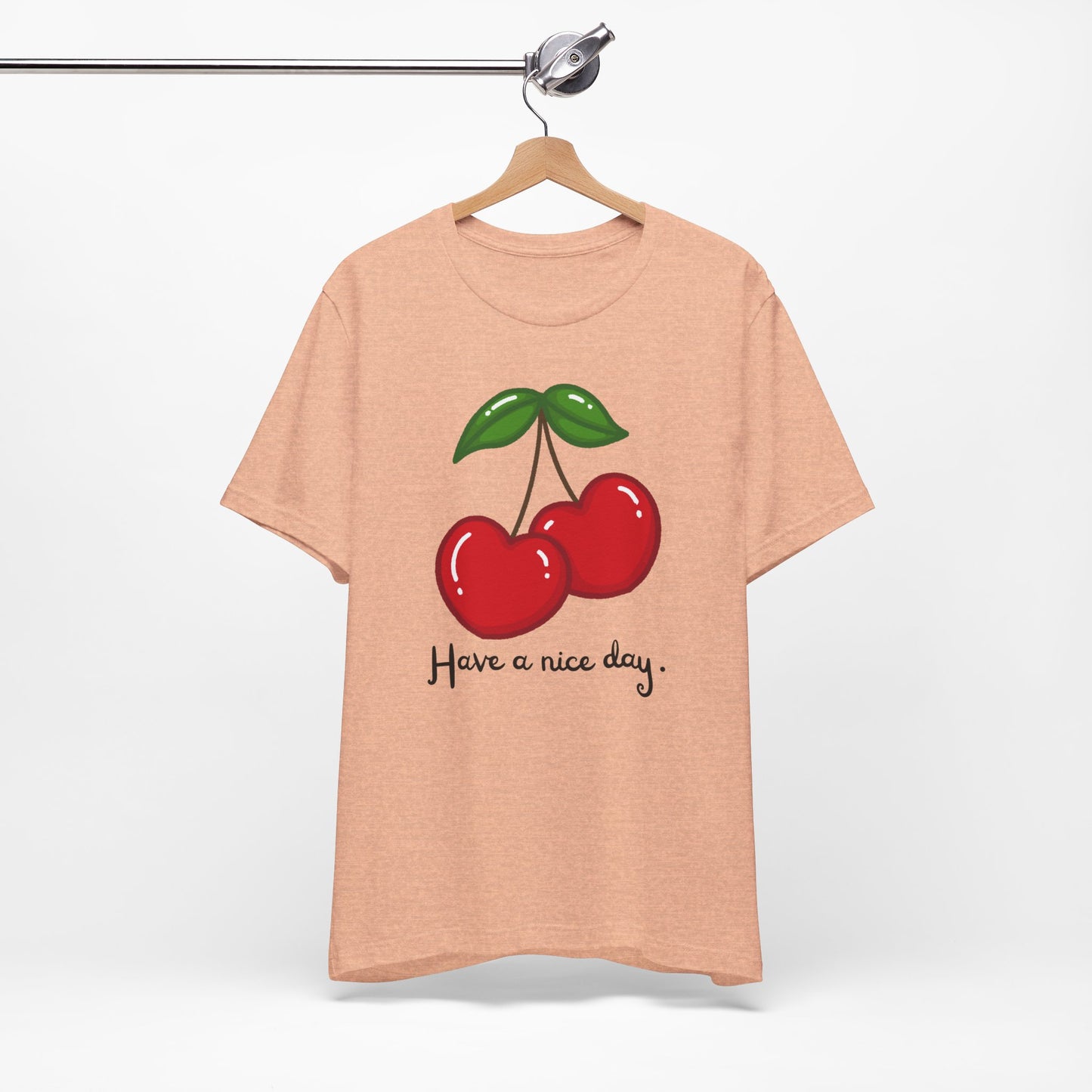 Have a Nice Day Cherry Hearts Tee