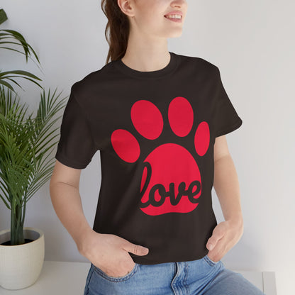 Love Paw Print Jersey Tee
