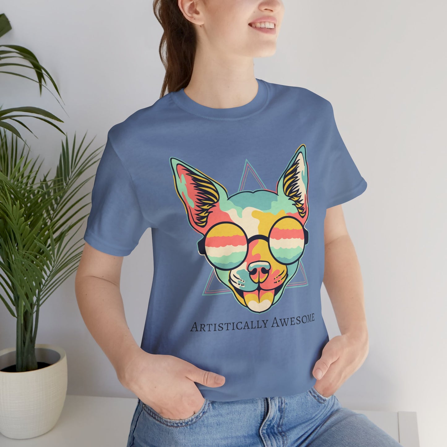 Colorful Artistic Cat Tee
