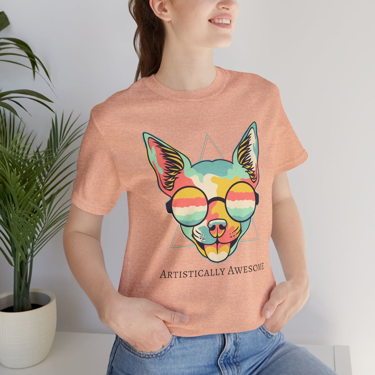 Colorful Artistic Cat Tee