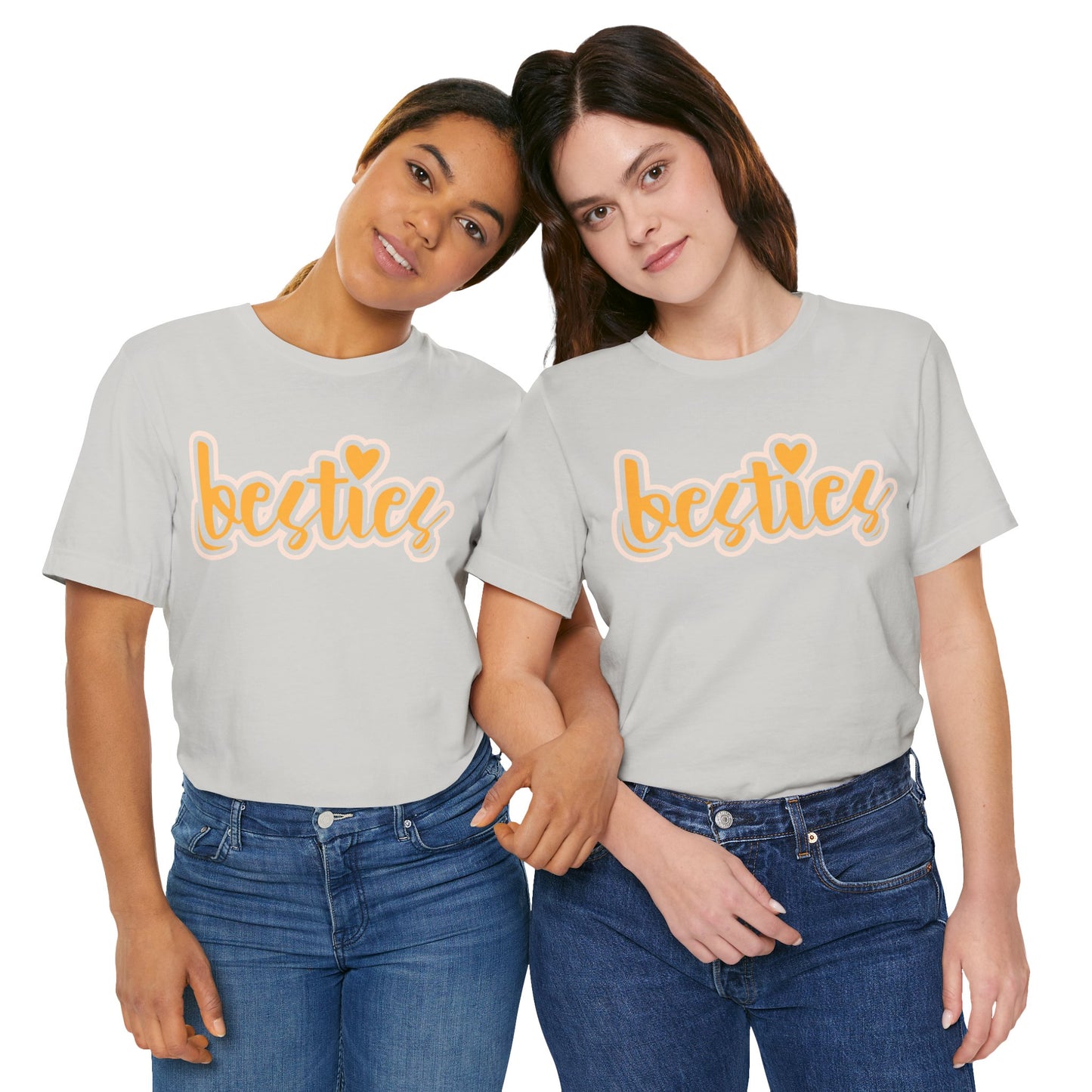 Besties Heart Script Tee