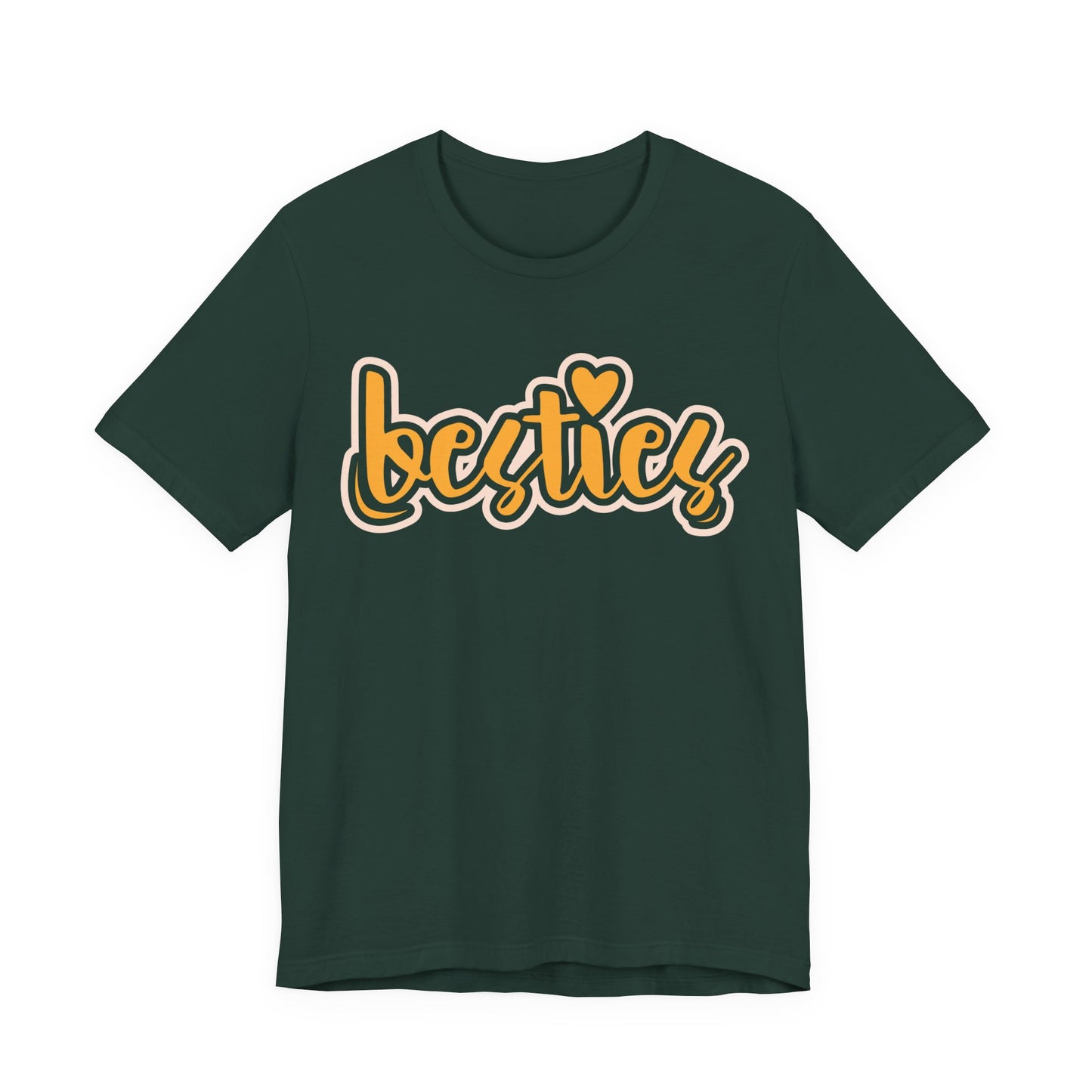 Besties Heart Script Tee