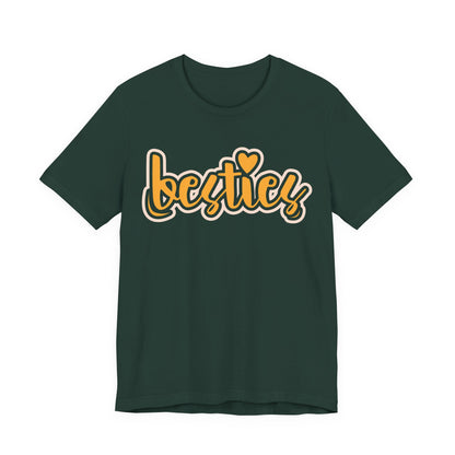 Besties Heart Script Tee