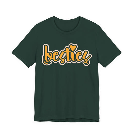 Besties Heart Script Tee