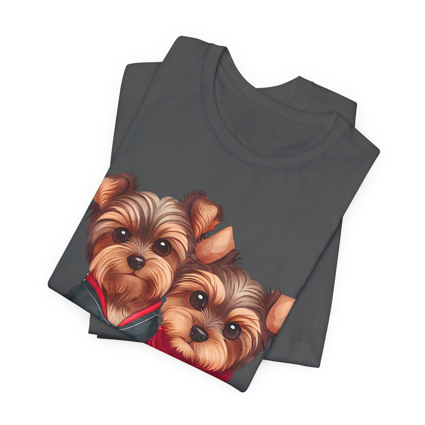 Two Yorkshire Terriers Dog Bone Tee