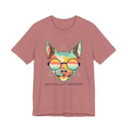 Colorful Artistic Cat Tee