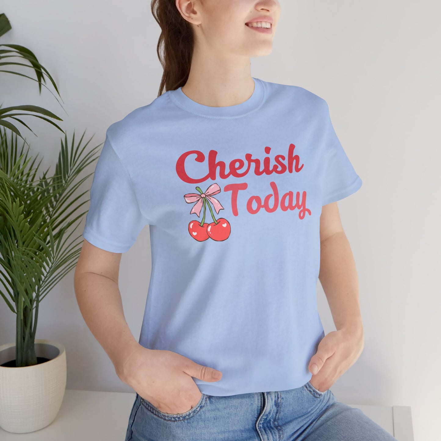 Cherish Today Cherry Bow Tee