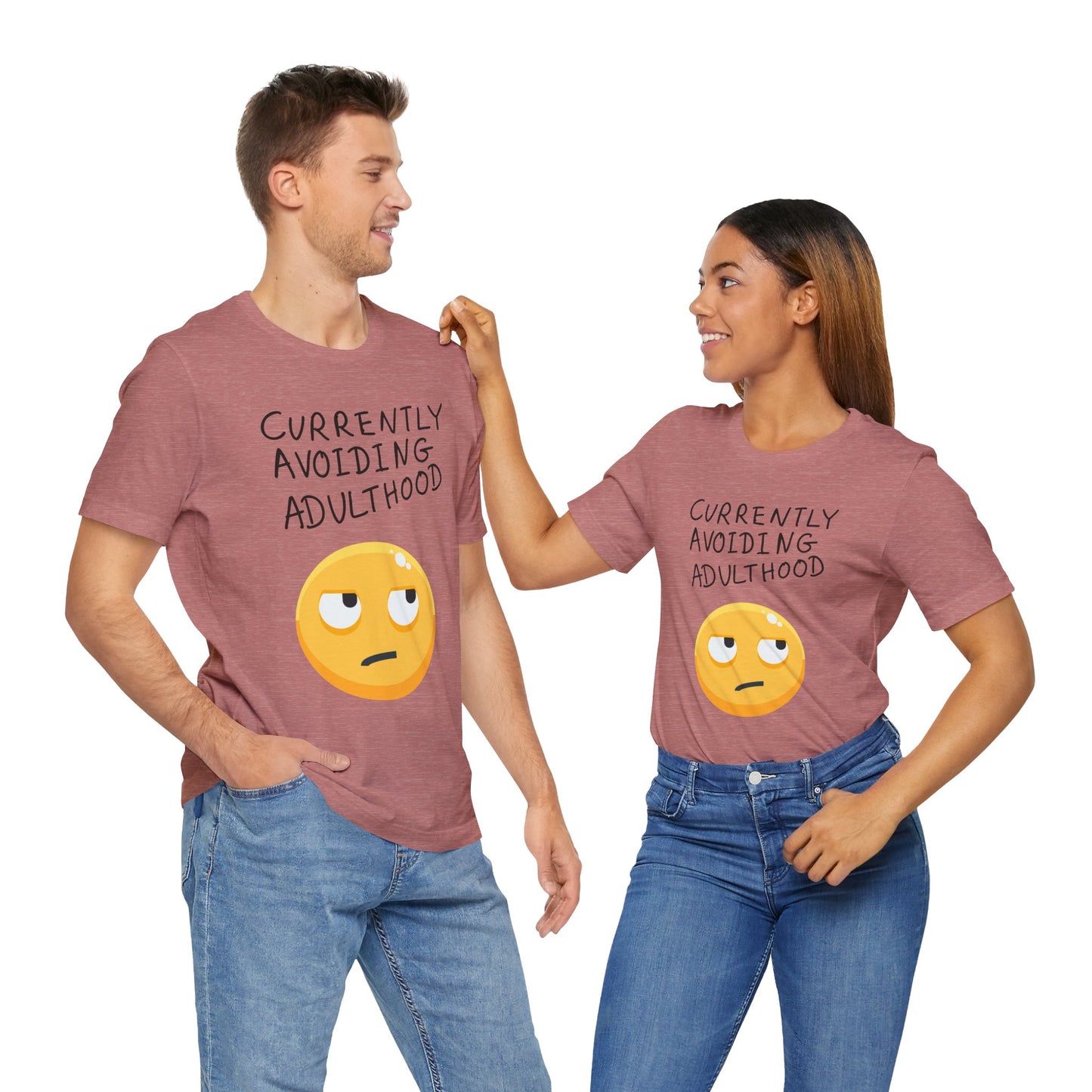 Avoiding Adulthood Emoji Tee