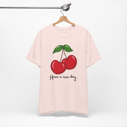 Have a Nice Day Cherry Hearts Tee