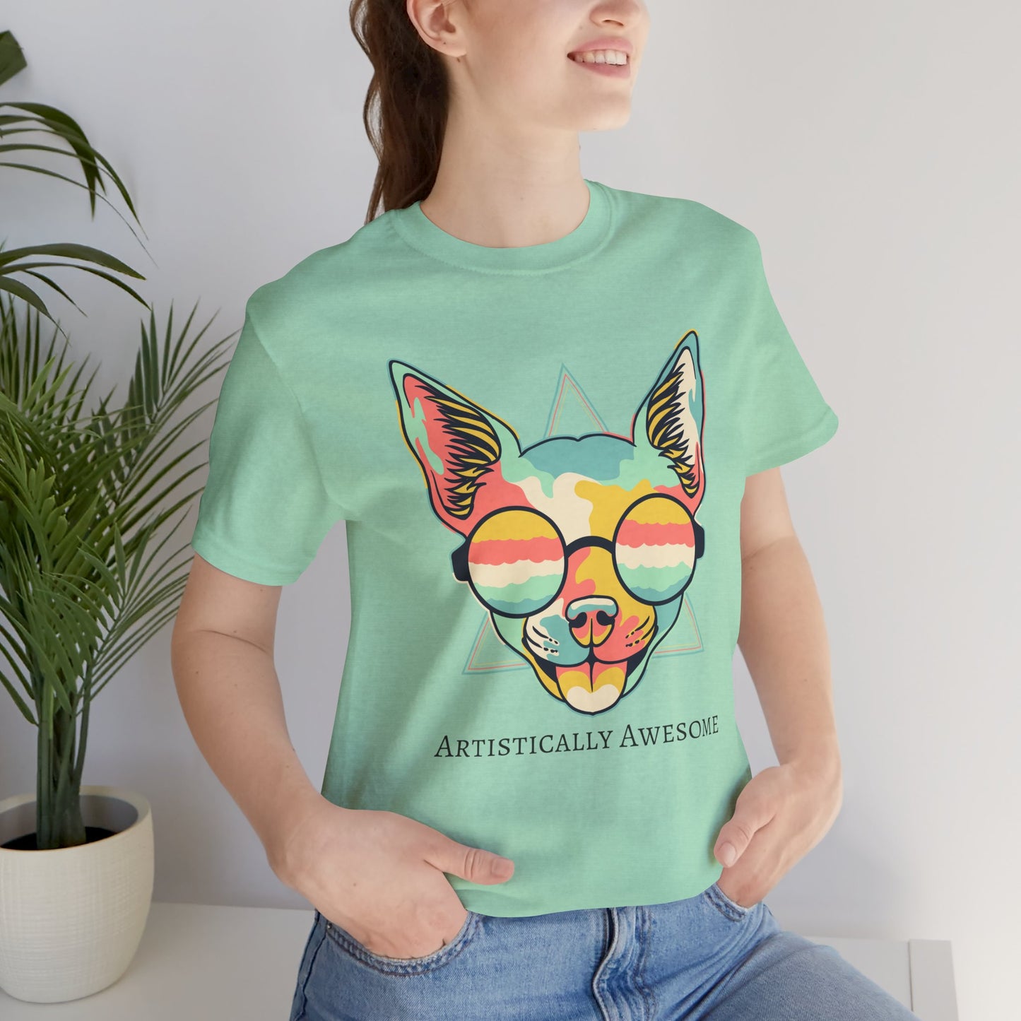 Colorful Artistic Cat Tee
