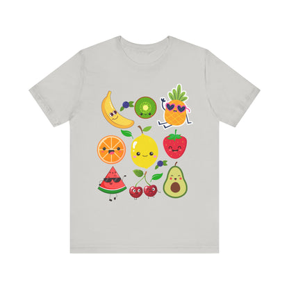 Cute Fruit Friends Kawaii Foodie Tee