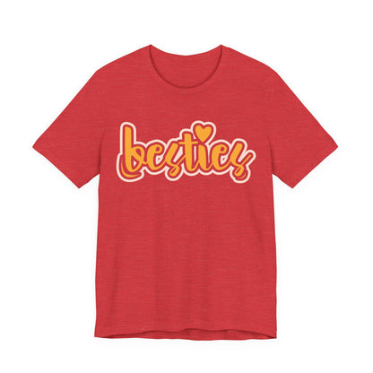 Besties Heart Script Tee