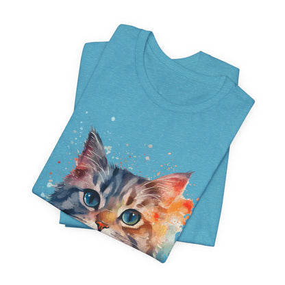 Watercolor Cat Tee