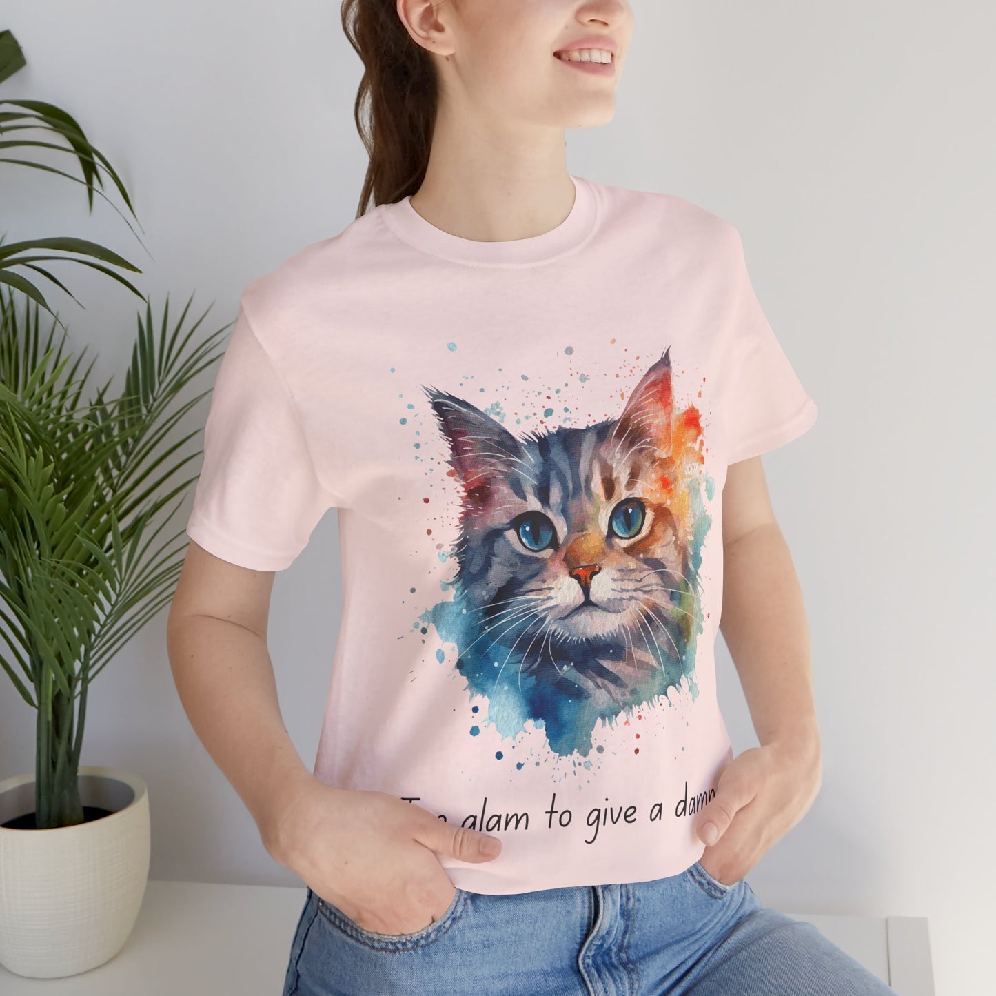 Watercolor Cat Tee