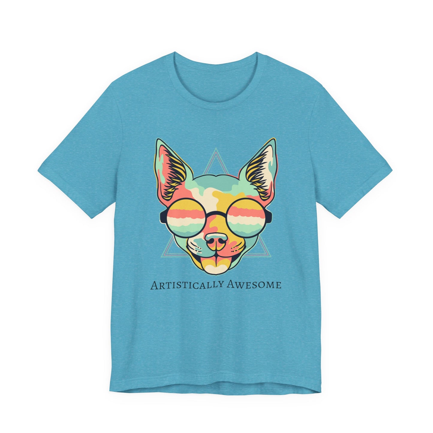 Colorful Artistic Cat Tee